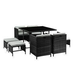CARIOCA2 Salon de jardin noir