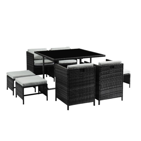 CARIOCA2 Salon de jardin noir