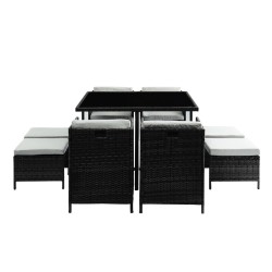 CARIOCA2 Salon de jardin noir