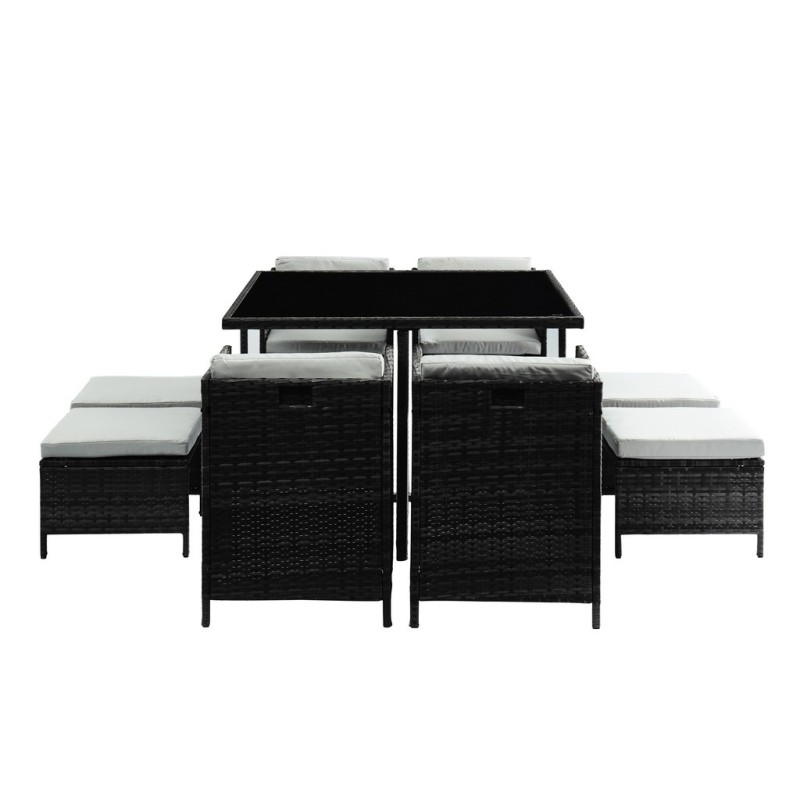 CARIOCA2 Salon de jardin noir