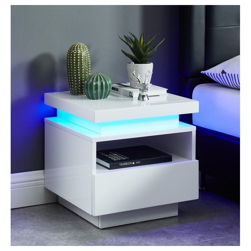 Table de chevet à LED COSMOS