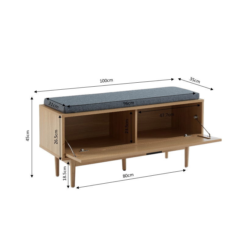 Banc à chaussures AMANA