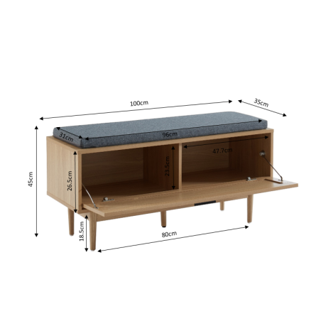 Banc à chaussures AMANA