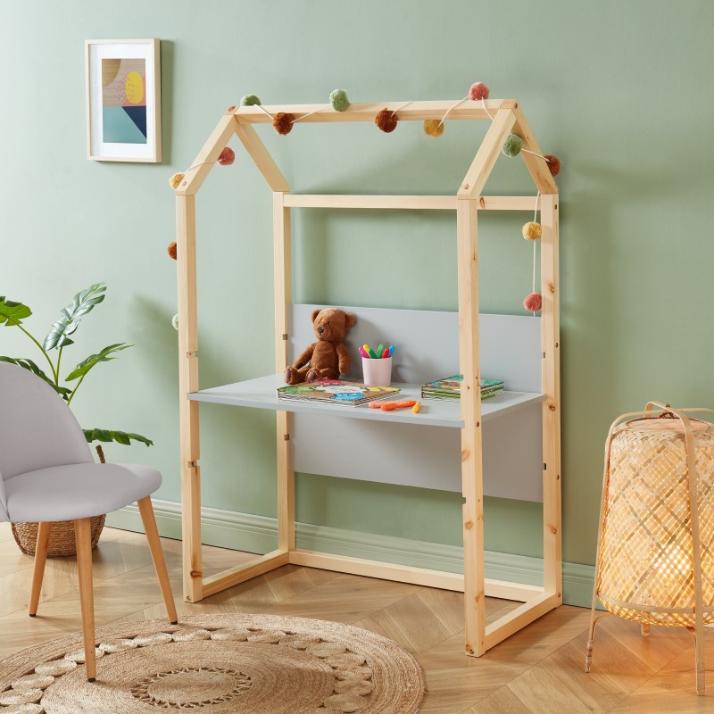 Bureau cabane TINY Gris L100cm