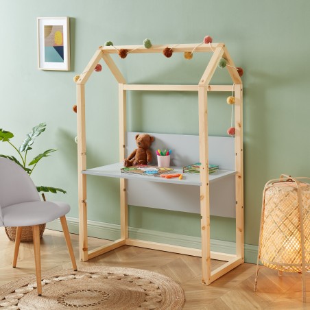 Bureau cabane TINY Gris L100cm