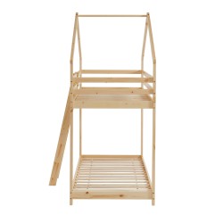 Lit superposé TINY Bois massif de Pin naturel 90x190cm
