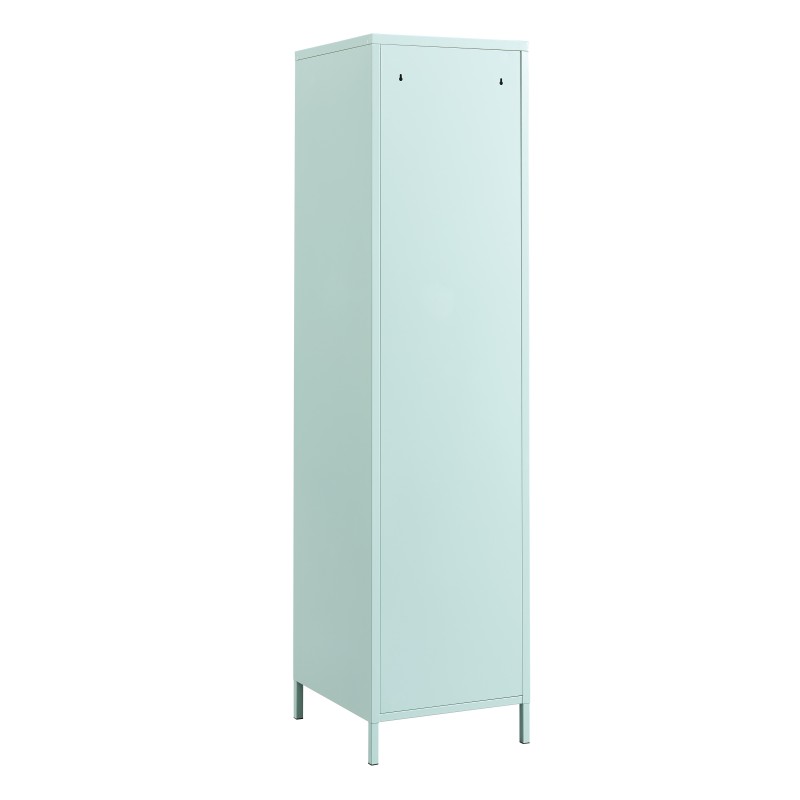 PANTONE Vestiaire en métal Vert Menthe 2 portes, 2 étagères