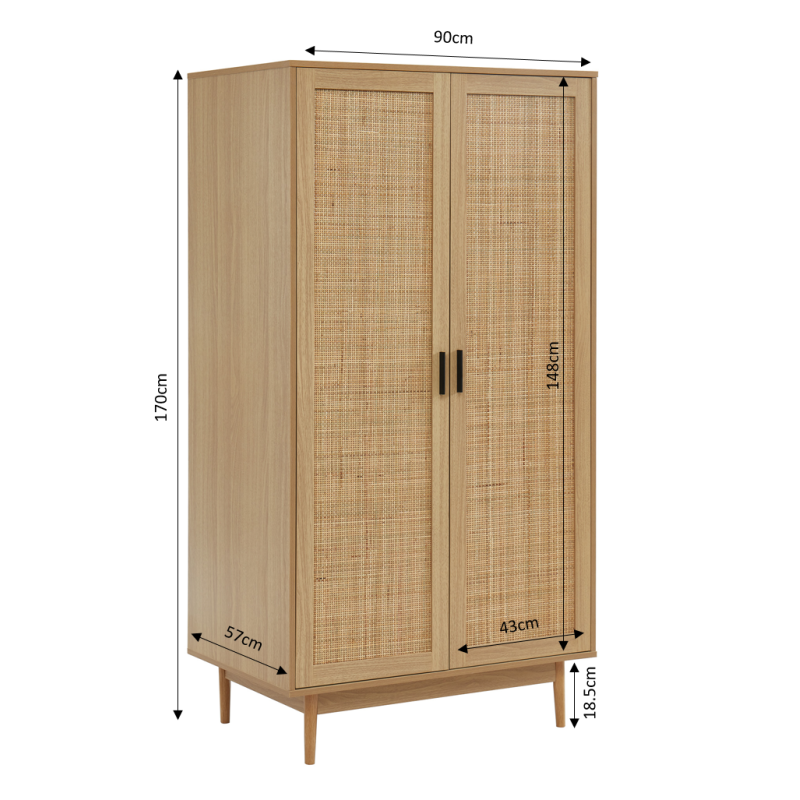 Armoire AMANA Bois2 portes
