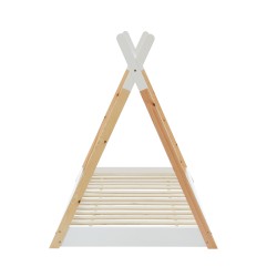 Lit enfant tipi TINY Bois Massif de pin naturel 90x190cm