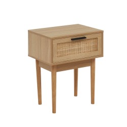 Table de chevet AMANA cannage naturel 40cm
