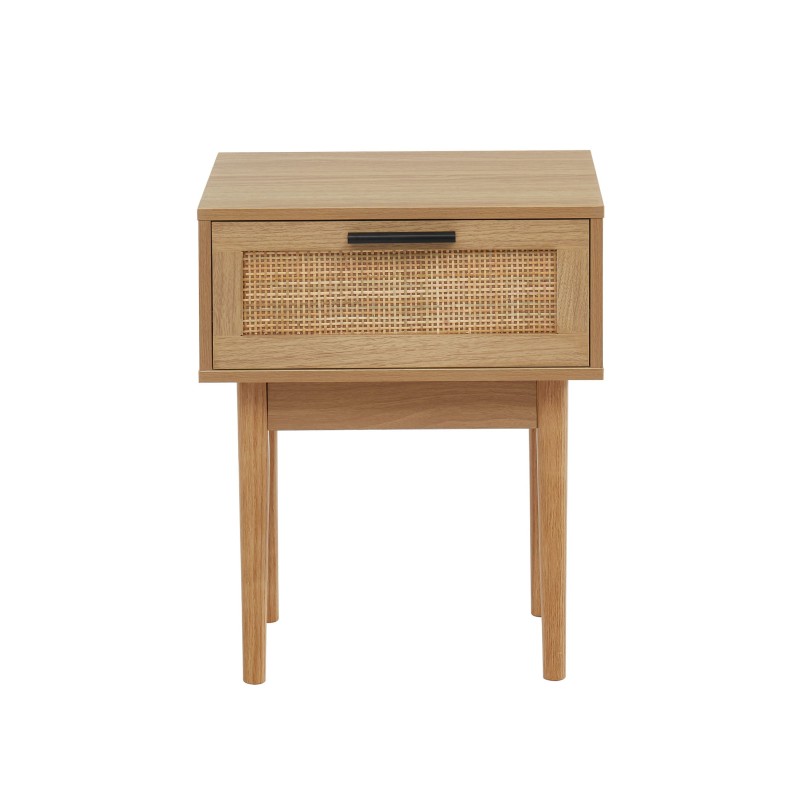 Table de chevet AMANA cannage naturel 40cm