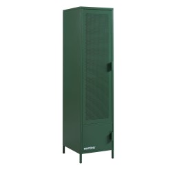 Vestiaire PANTONE Vert Olive en métal 2 portes et 2 étagères L45cm