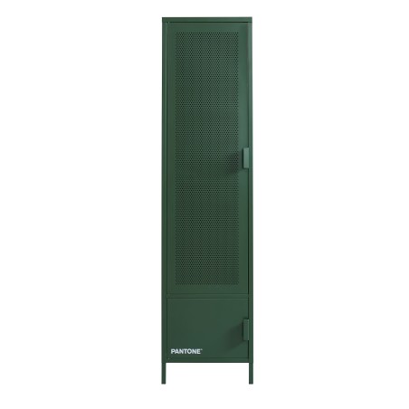 Vestiaire PANTONE Vert Olive en métal 2 portes et 2 étagères L45cm