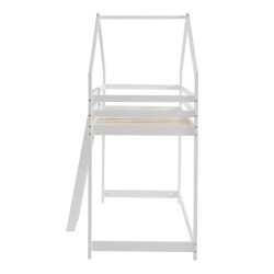 Lit mezzanine TINYbois massif de pin blancmatelas 90x190