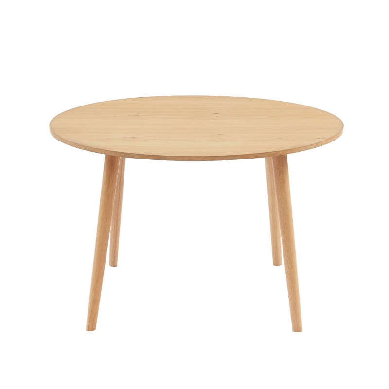Table à manger ORATELLOplacage chêne 120cm
