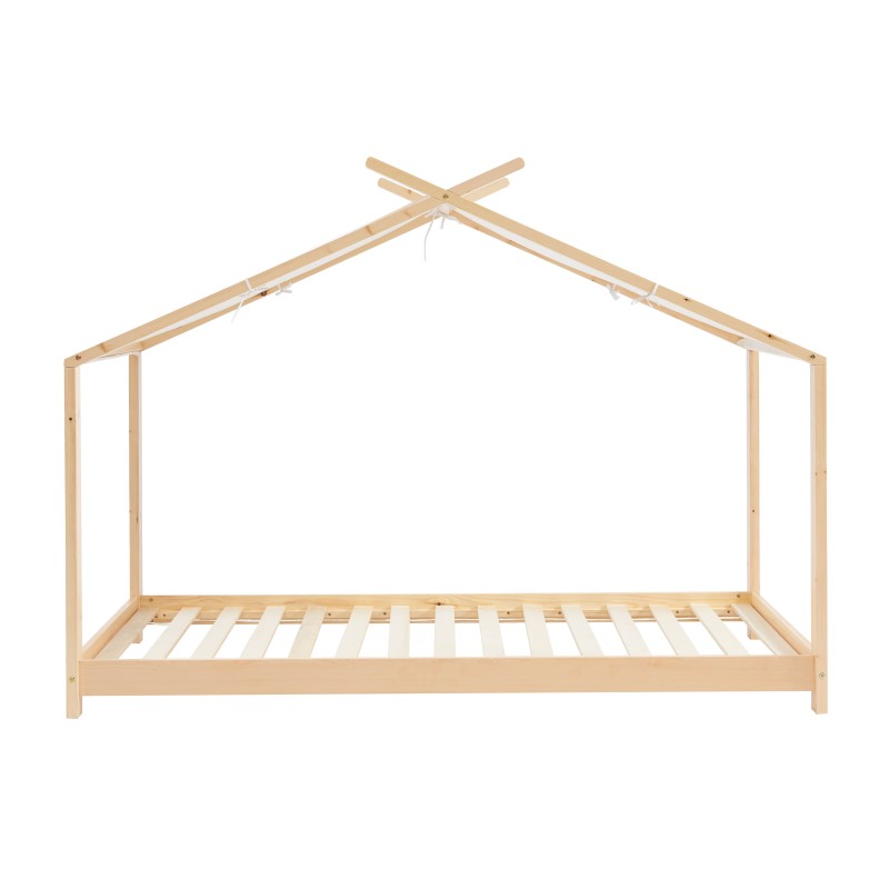 Lit tente TINY pin massif 90x190 sommier inclus