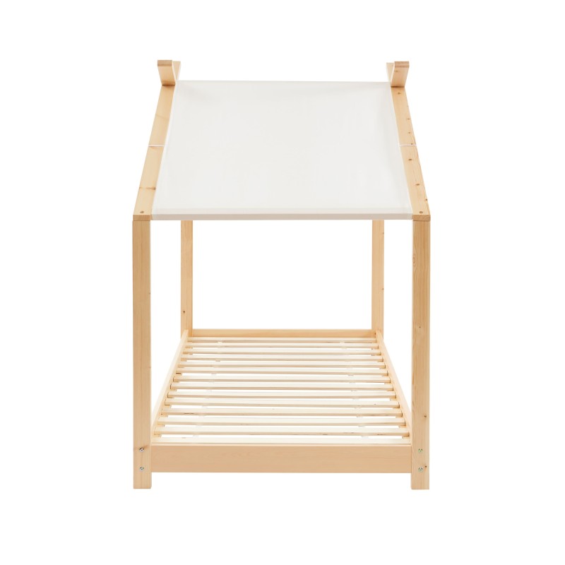 Lit tente TINY pin massif 90x190 sommier inclus