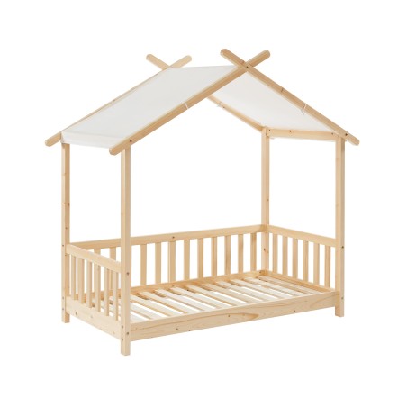 Lit tente TINY pin massif 70x140 sommier inclus