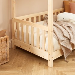 Lit tente TINY pin massif 70x140 sommier inclus