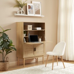 Secrétaire AMANA cannage rotin l90 cm