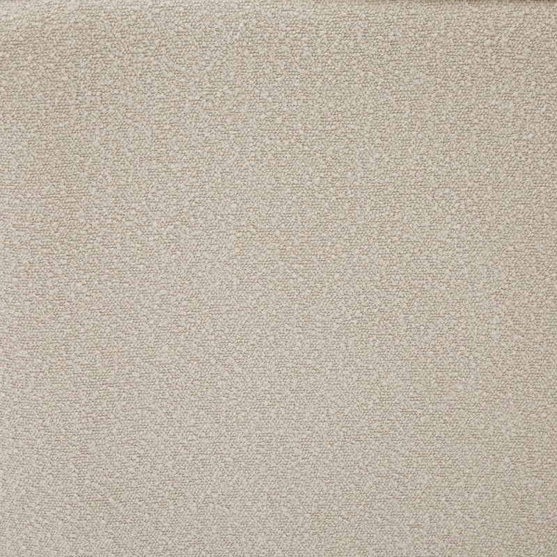 Canapé droit MARCELINO fixe tissu bouclette beige 