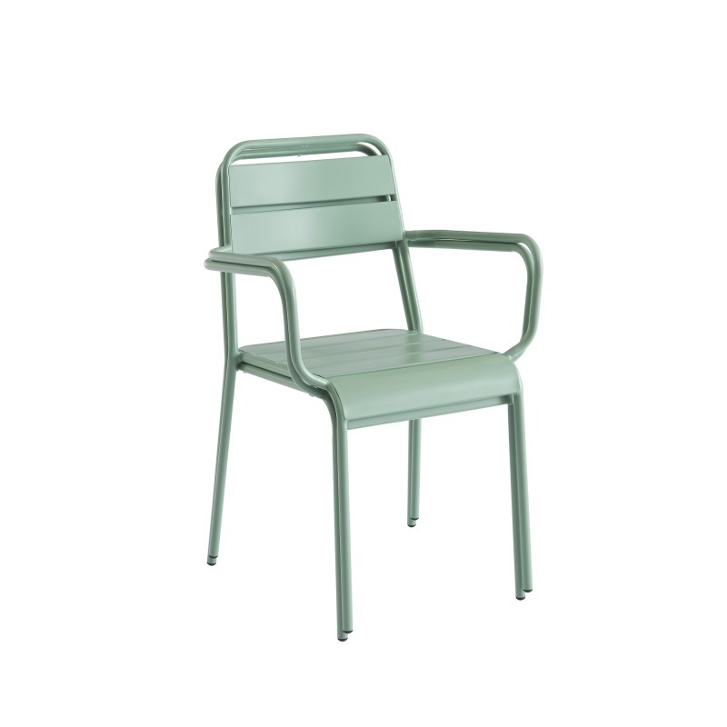 Lot de 2 chaises PANTONE en aluminium vert menthe