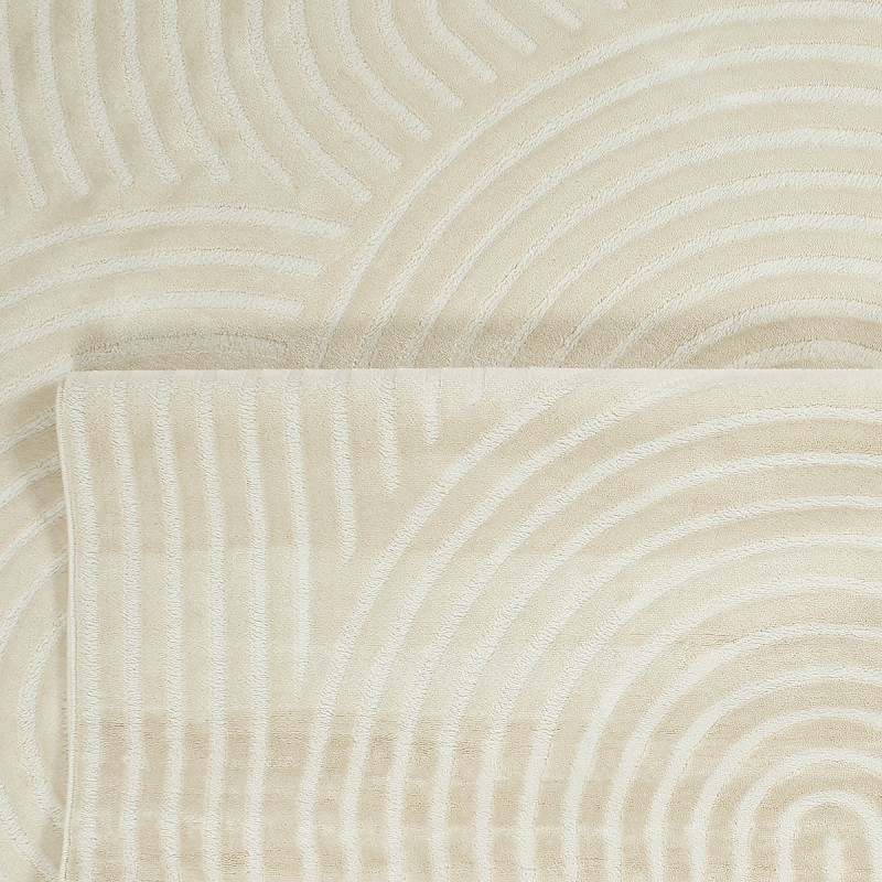 Tapis OLGA crème motif arc en ciel 80x300 cm