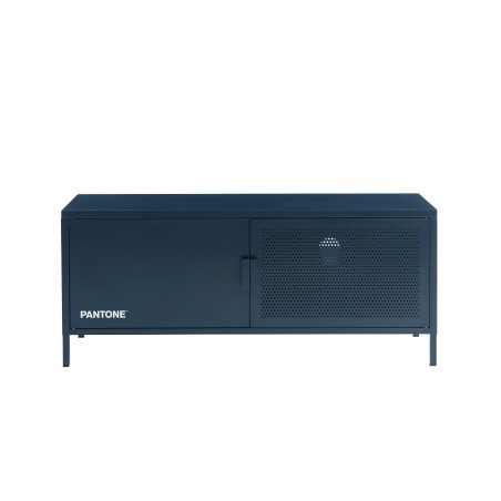 Meuble tv PANTONE métal bleu nuit l120 cm
