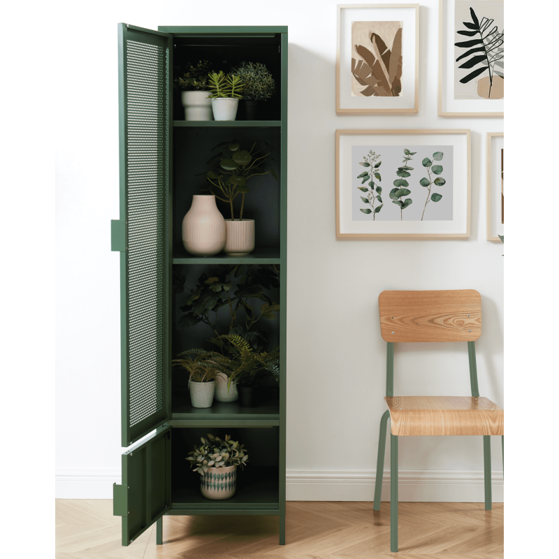 Vestiaire PANTONE métal vert olive h180cm