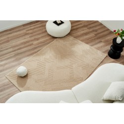 Tapis Olga beige motif linéaire 120x160 cm