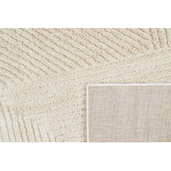 Tapis Ella crème motif linéaire 80x150 cm