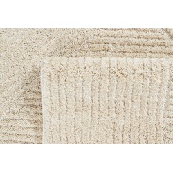 Tapis Ella crème motif linéaire 80x150 cm