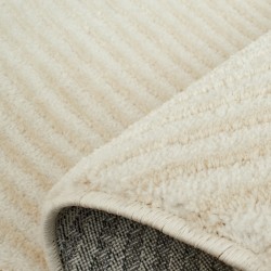 Tapis Olga crème motif géométrique 80x300 cm