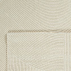Tapis Olga crème motif géométrique 200x290 cm