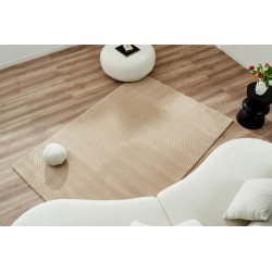 Tapis Olga beige motif géométrique 80x300 cm