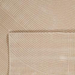 Tapis Olga beige motif géométrique 160x230 cm