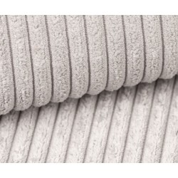 Canapé d'angle MIRA convertible et réversible velours côtelé beige 4 places