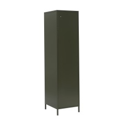 Vestiaire PANTONE vert olive foncé porte en verre cannelé