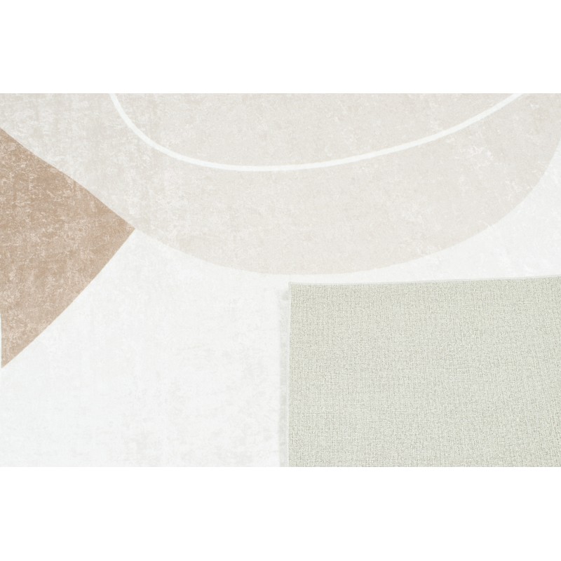 Tapis ALVA beige motif abstrait 80x150 cm