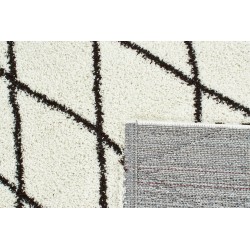 Tapis THEA crème motif losange 200x280 cm