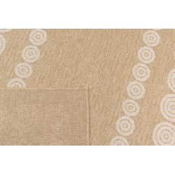 Tapis MALLORCA marron et blanc aspect jute 200x290cm