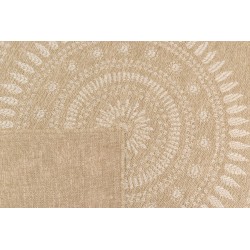 Tapis PONZA marron et blanc aspect jute 160x230cm