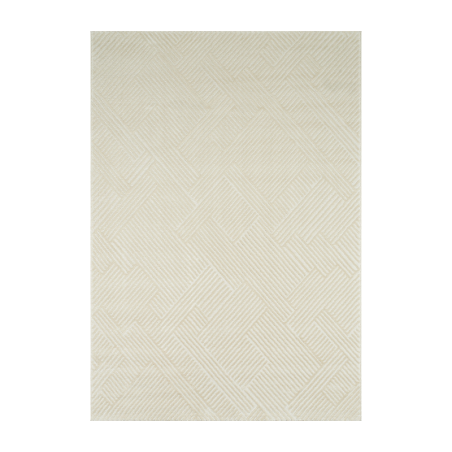 Tapis OLGA crème motif linéaire 120x160 cm