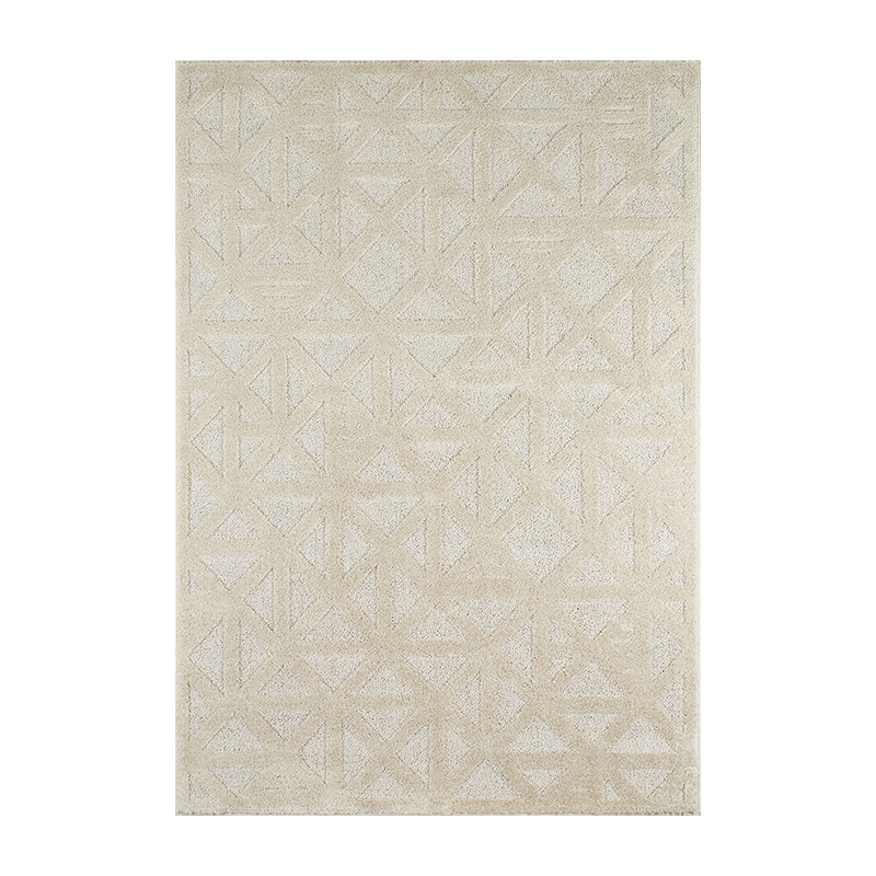 Tapis ELLA crème motif géométrique 120x170 cm