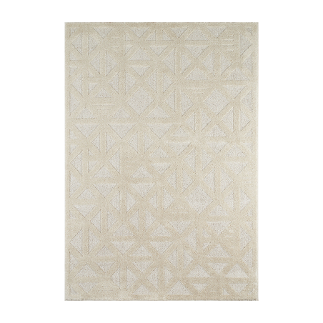 Tapis ELLA crème motif géométrique 120x170 cm