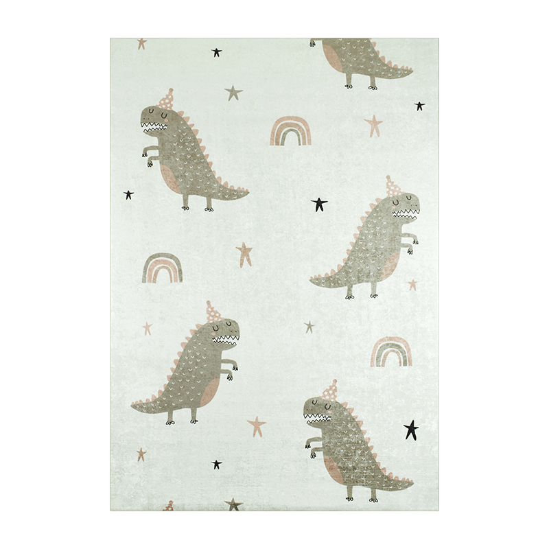 Tapis NOE vert motif dinosaures 120x160 cm
