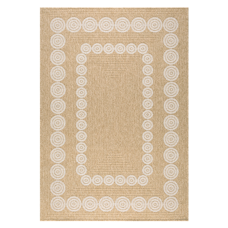 Tapis d'extérieur MALLORCA marron et blanc aspect jute 160x230cm
