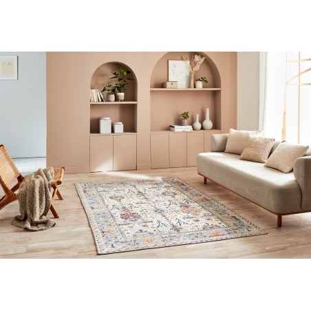 Tapis ERA crème motif floral 120x170 cm