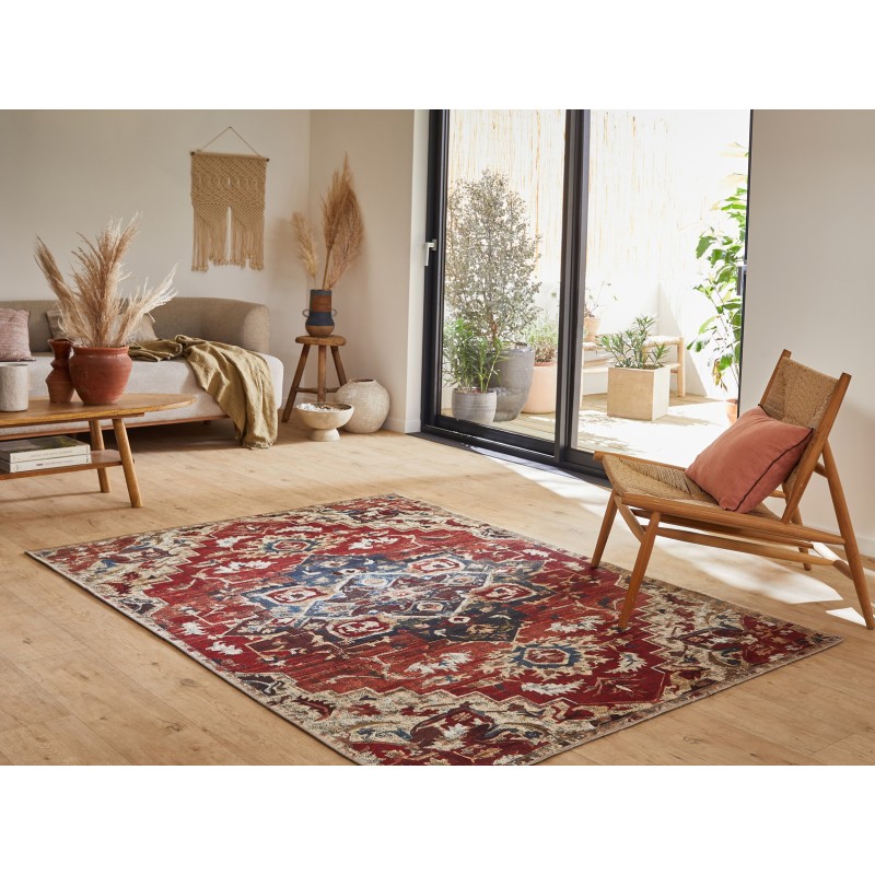 Tapis ERA multi couleurs motif floral 80x150 cm