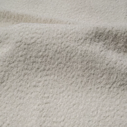 Canapé d'angle REFA convertible tissu bouclette blanc 4 places